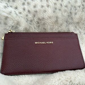 Michael Kors Burgundy slim Leather Wallet